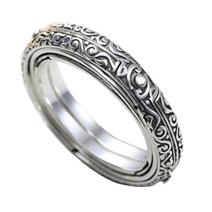 EYENESS - Astronomical Ball Ring Cosmic Finger Ring Couple Jewelry Silver Plated